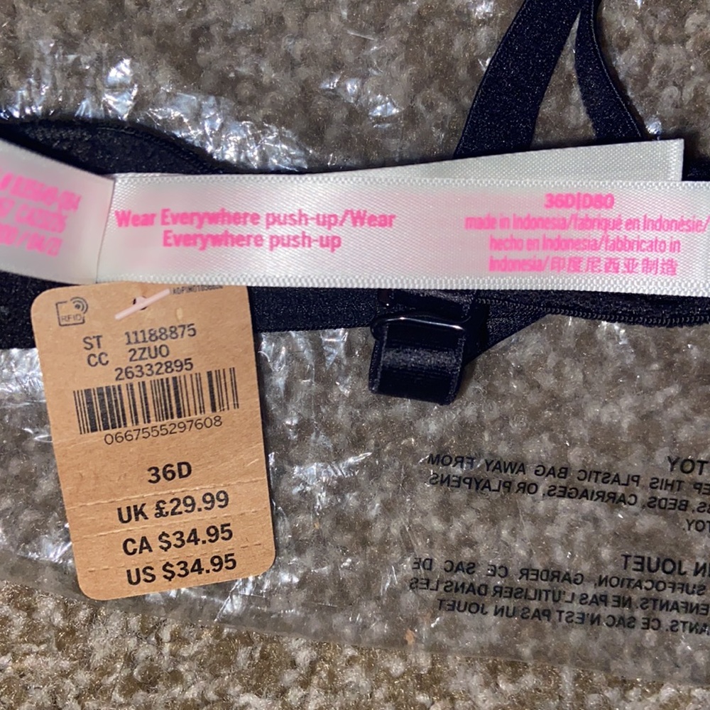 Victoria’s Secret Pink Wear Everywhere Push Up Bra - Picture 3 of 4